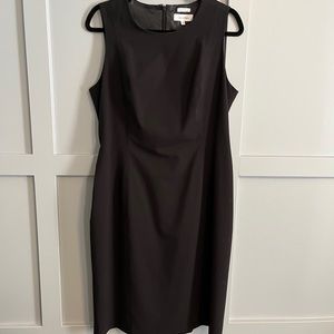 Calvin Klein black Shift dress with belt